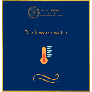 Drink warm water